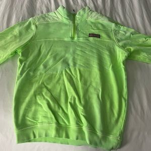Vineyard Vines Lime Green Quarter Zip Up